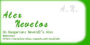 alex nevelos business card